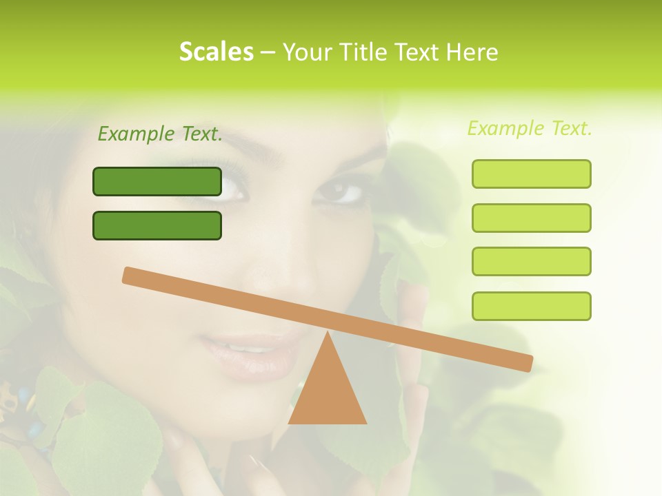 Design Female Treatment PowerPoint Template