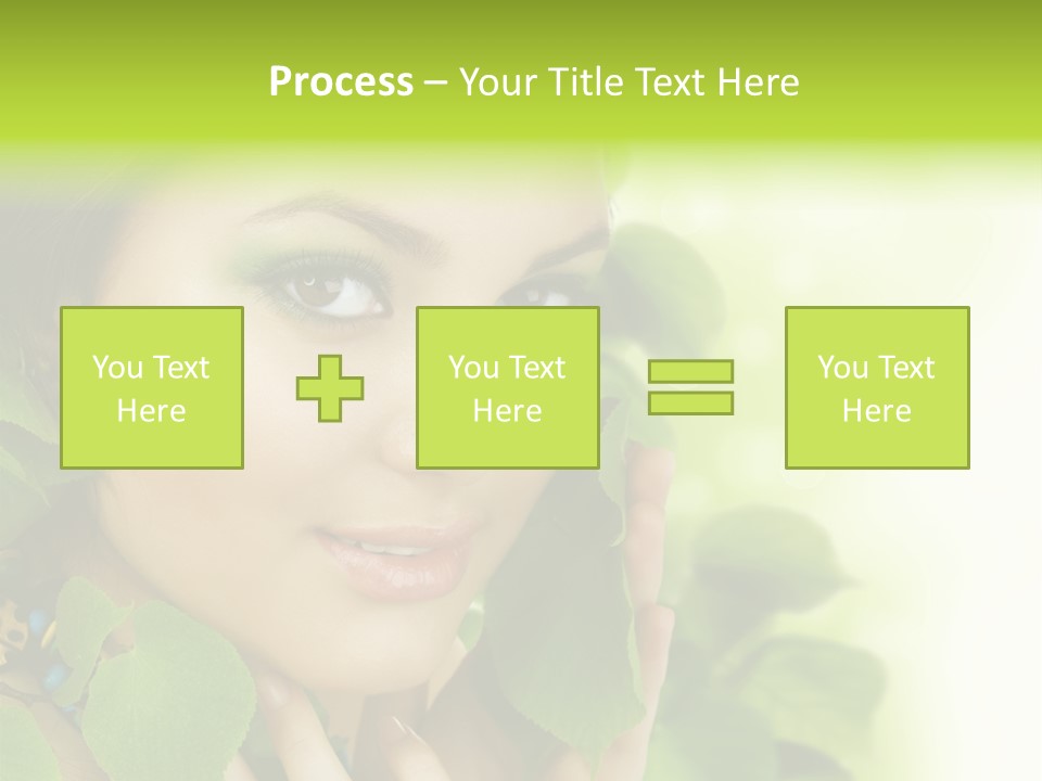 Design Female Treatment PowerPoint Template