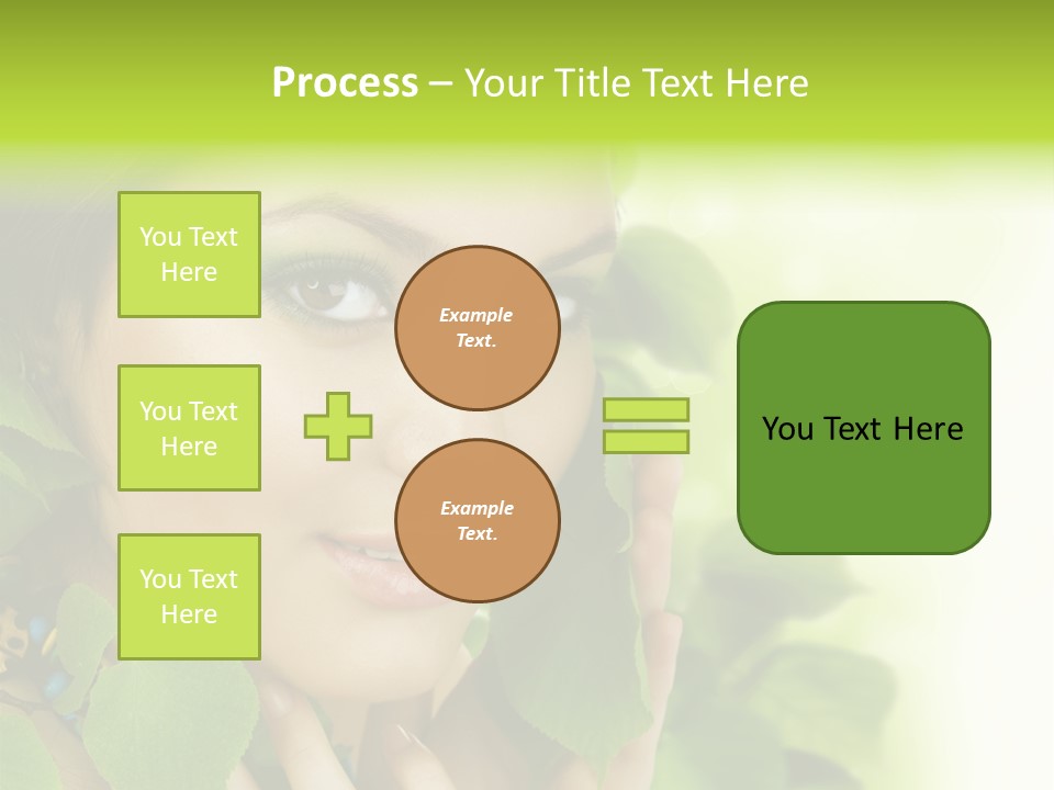 Design Female Treatment PowerPoint Template