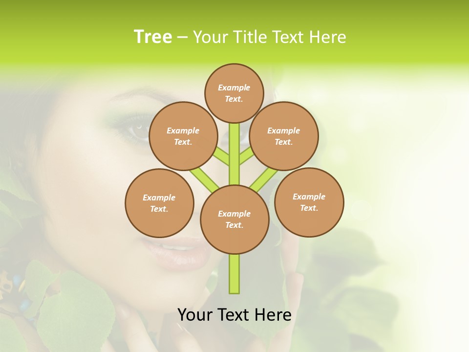 Design Female Treatment PowerPoint Template