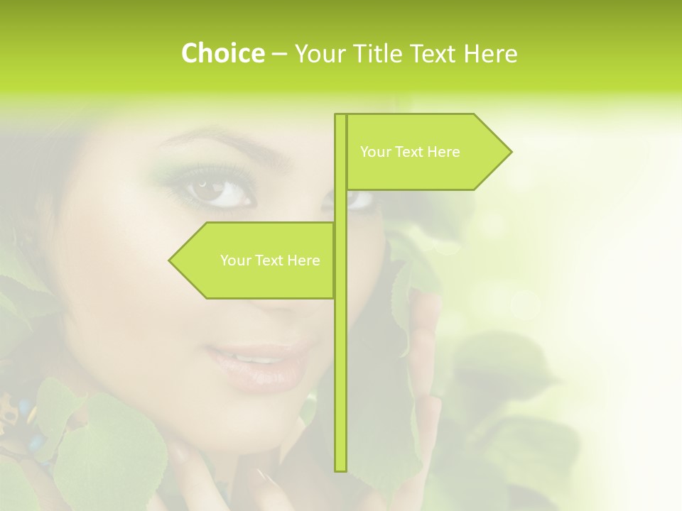 Design Female Treatment PowerPoint Template