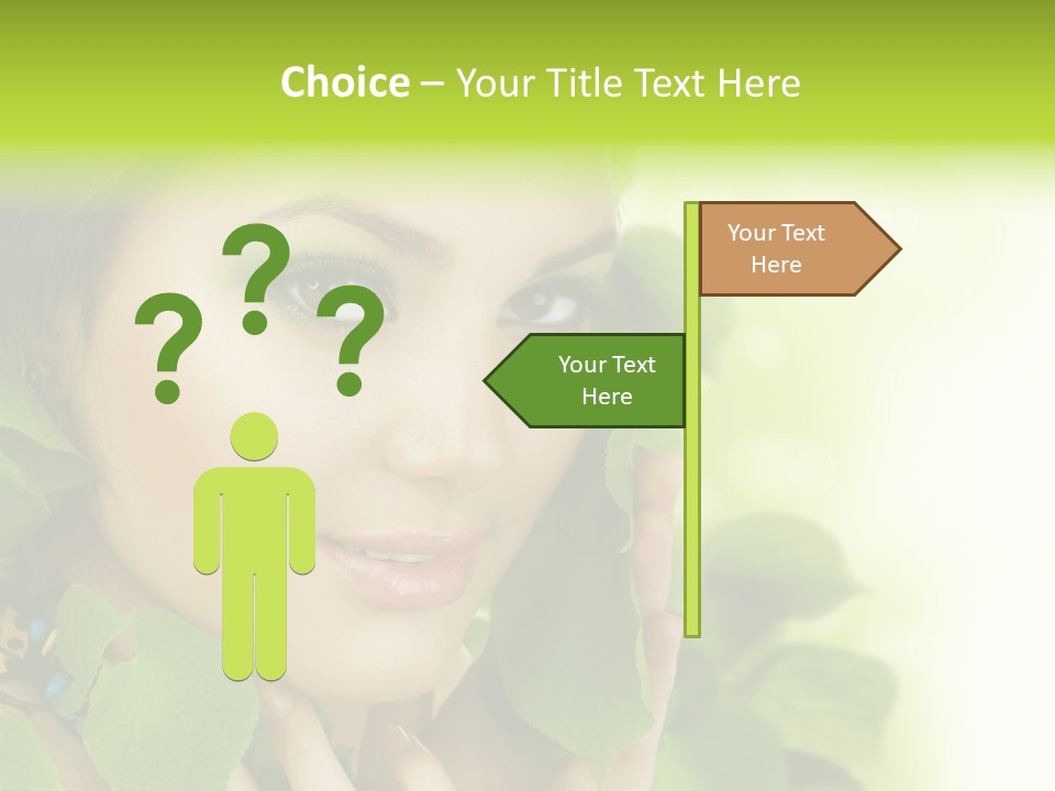 Design Female Treatment PowerPoint Template