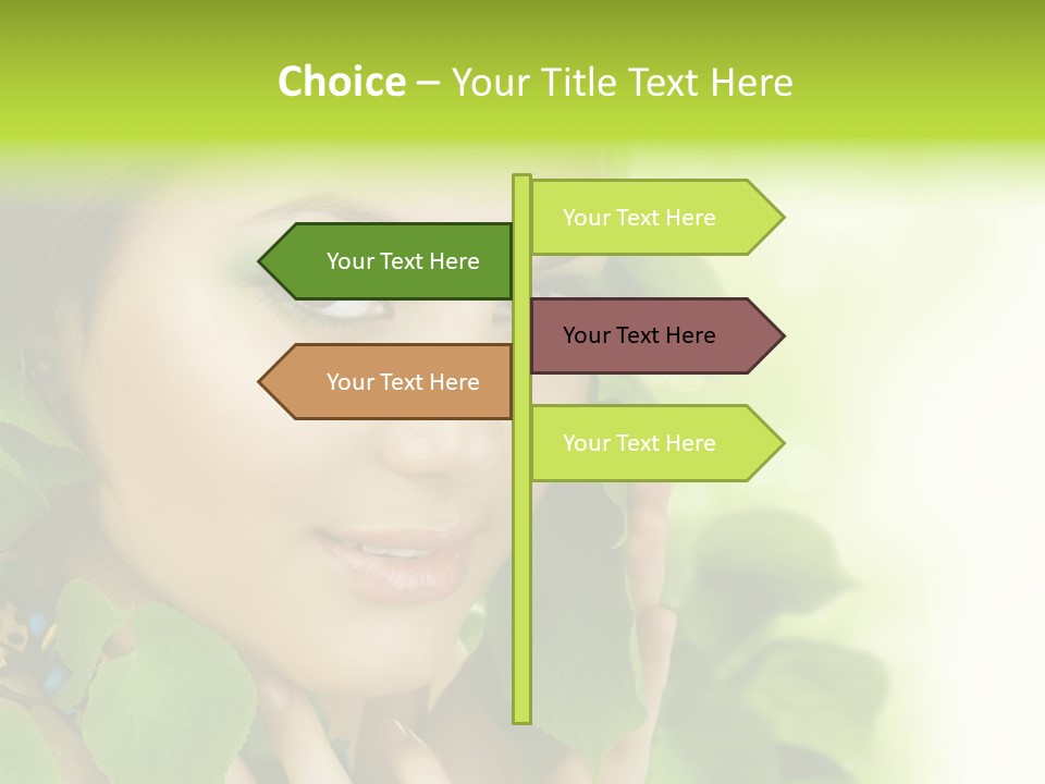 Design Female Treatment PowerPoint Template