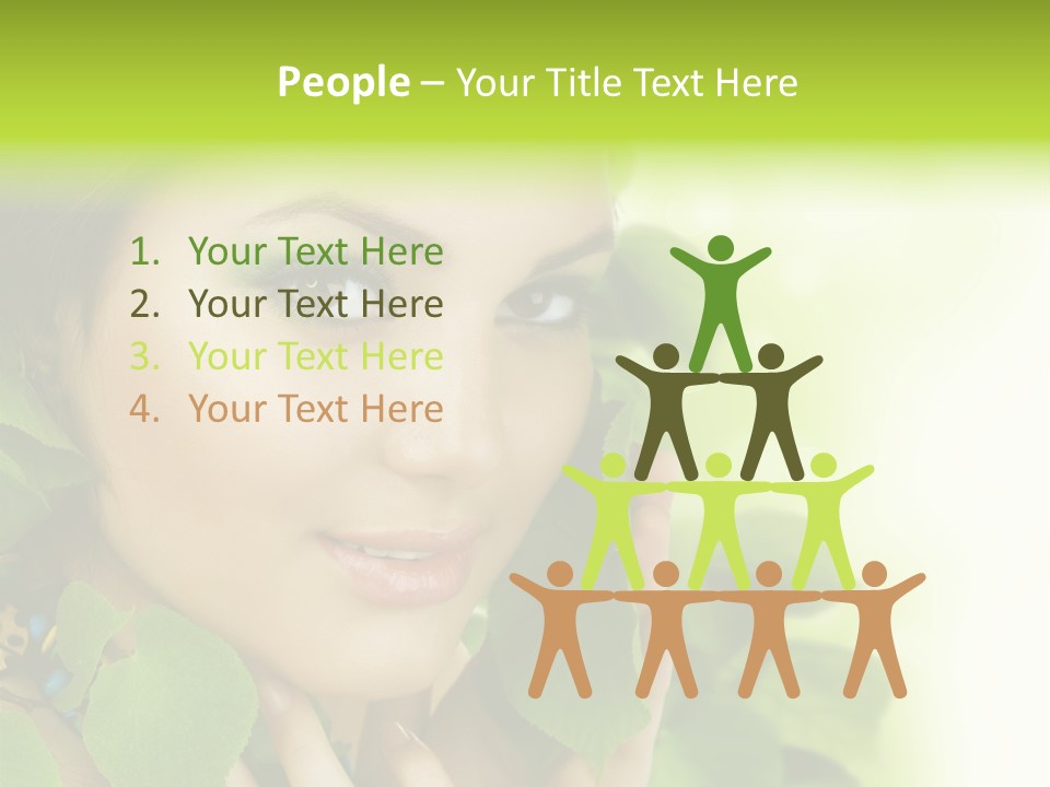 Design Female Treatment PowerPoint Template