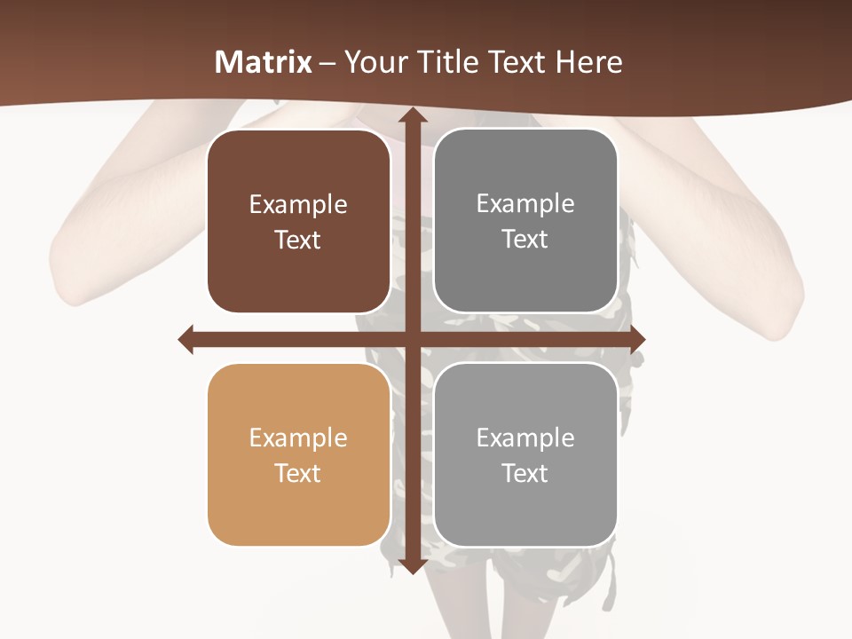 White Hair Body PowerPoint Template