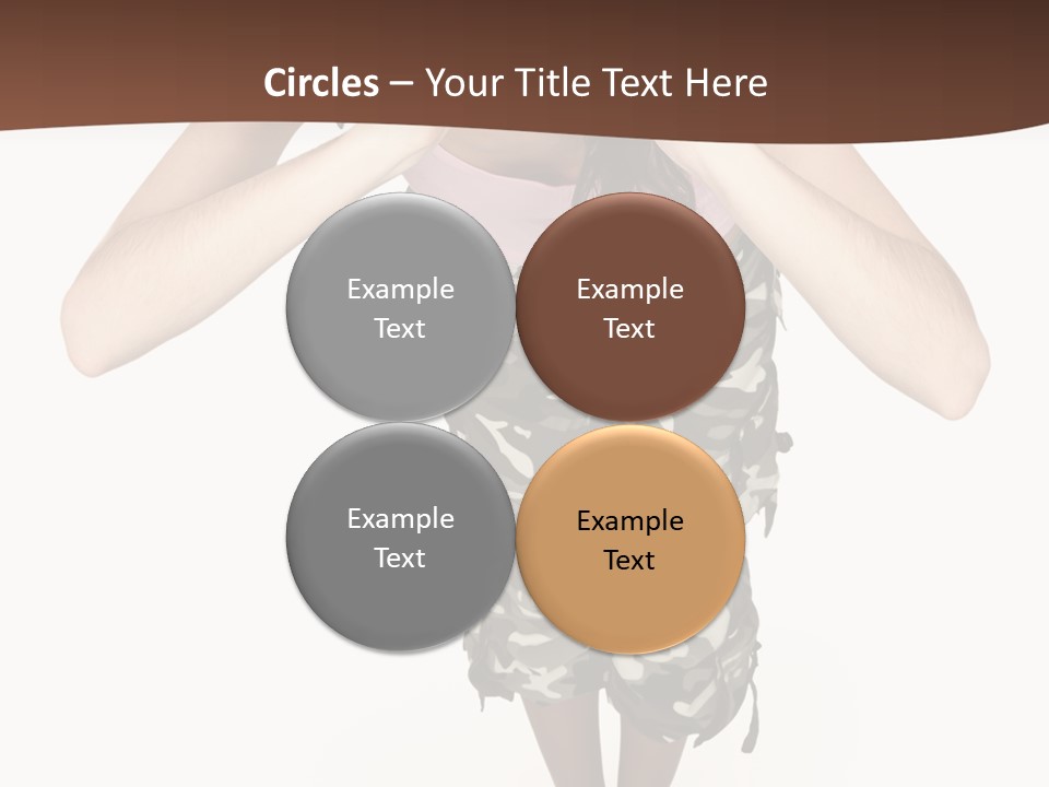 White Hair Body PowerPoint Template