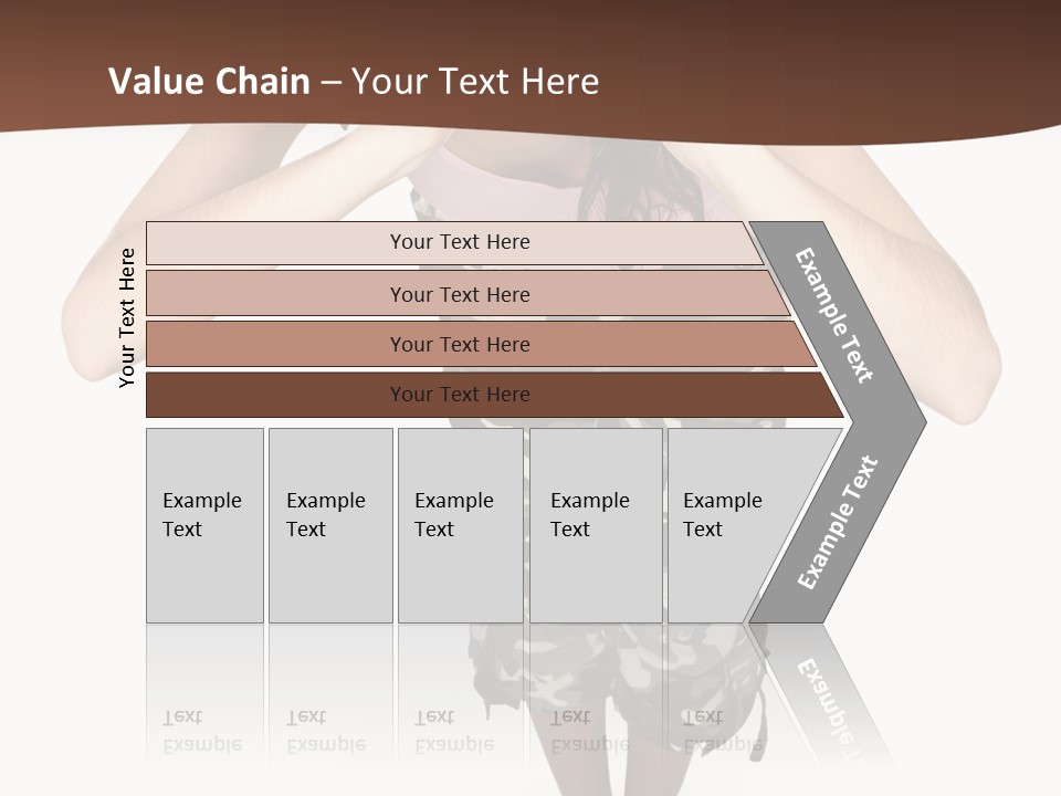 White Hair Body PowerPoint Template