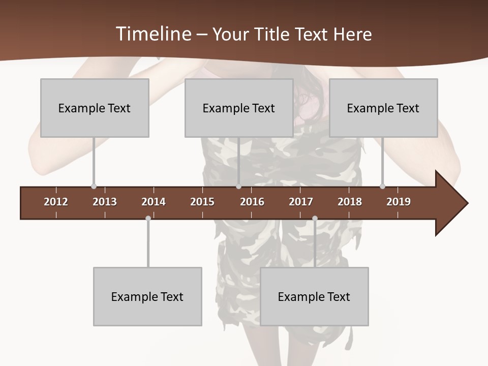 White Hair Body PowerPoint Template