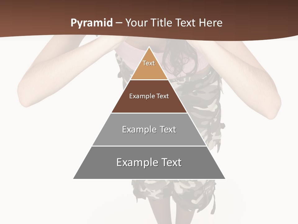 White Hair Body PowerPoint Template