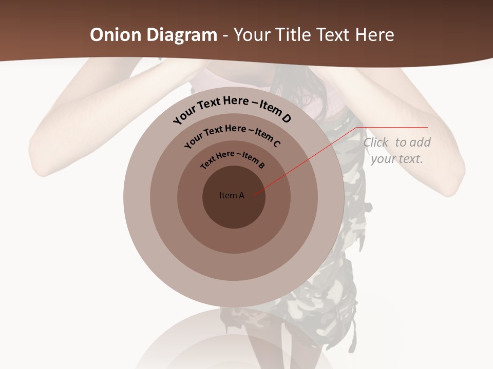 White Hair Body PowerPoint Template