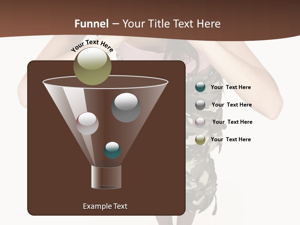 White Hair Body PowerPoint Template