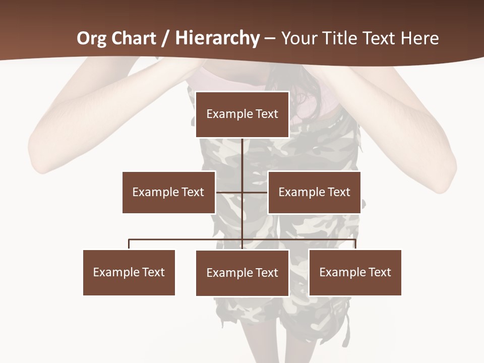 White Hair Body PowerPoint Template