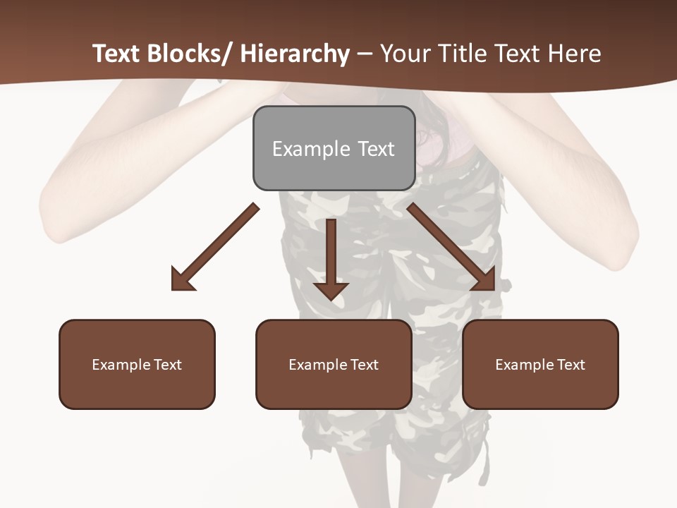 White Hair Body PowerPoint Template