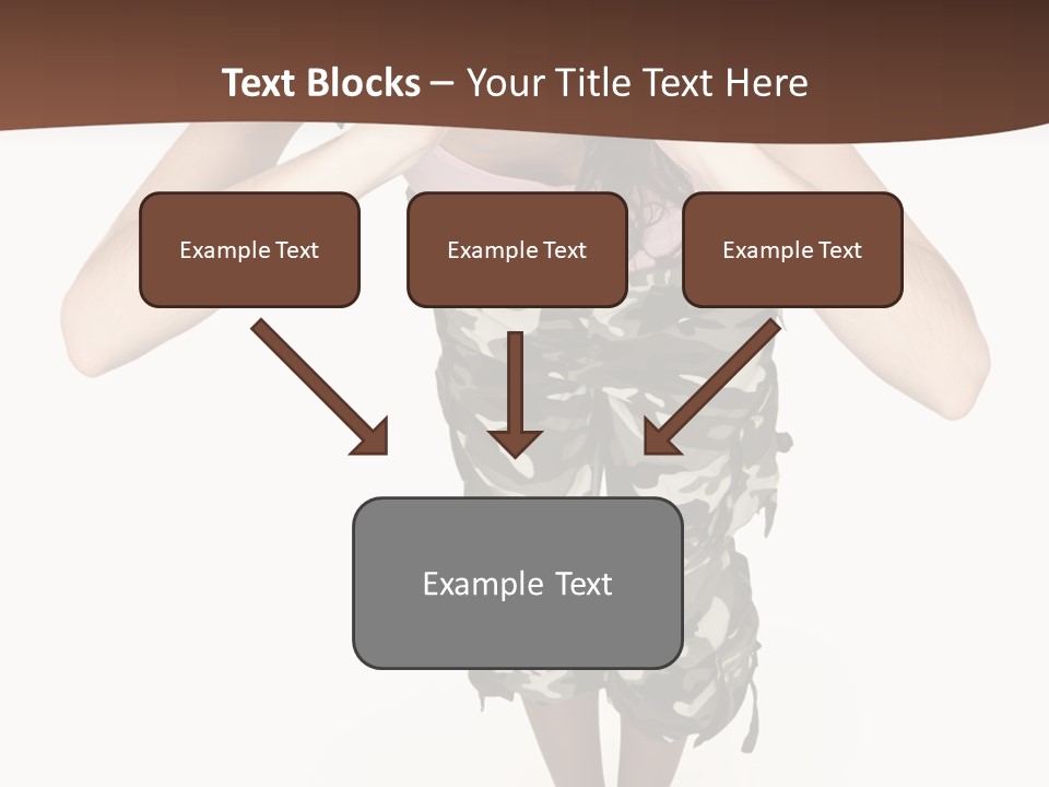 White Hair Body PowerPoint Template