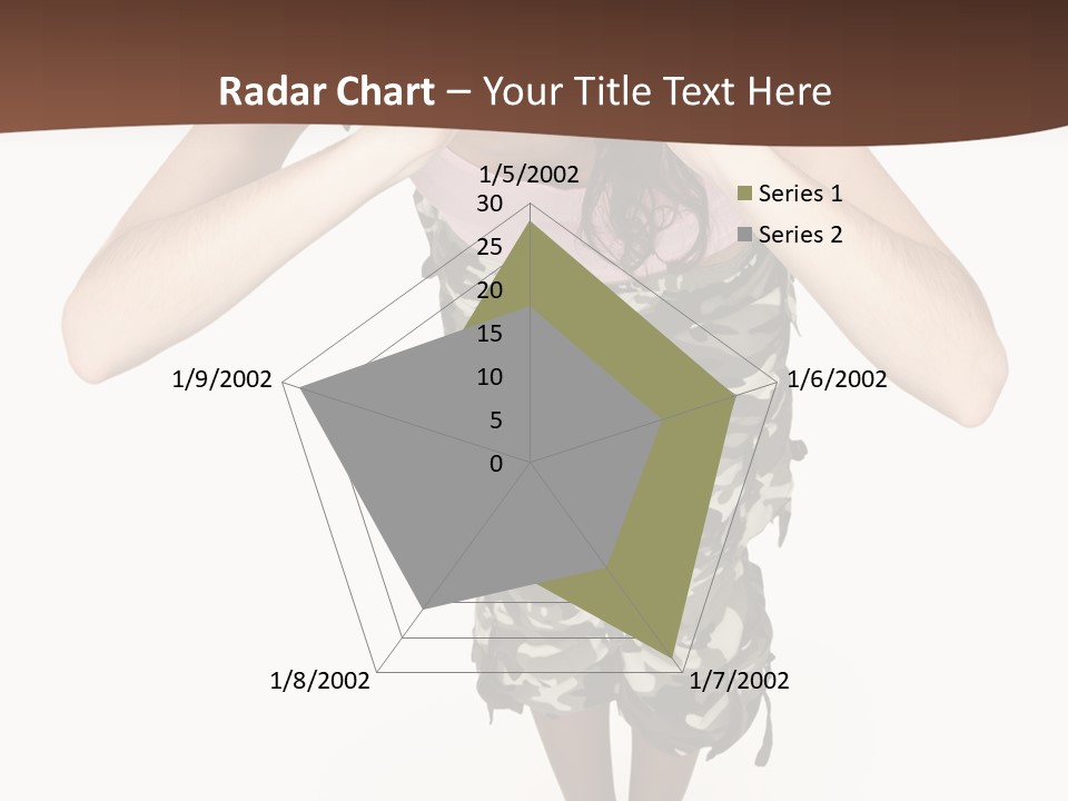 White Hair Body PowerPoint Template