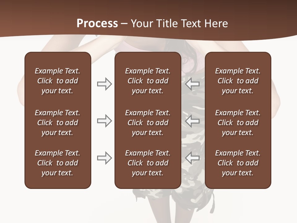 White Hair Body PowerPoint Template