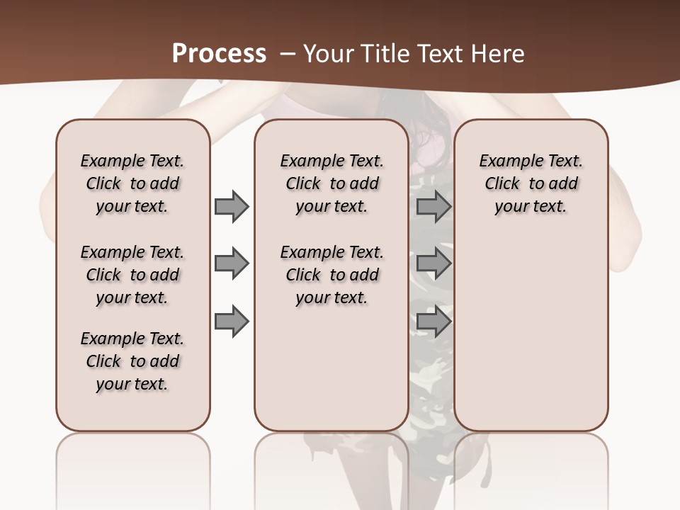 White Hair Body PowerPoint Template