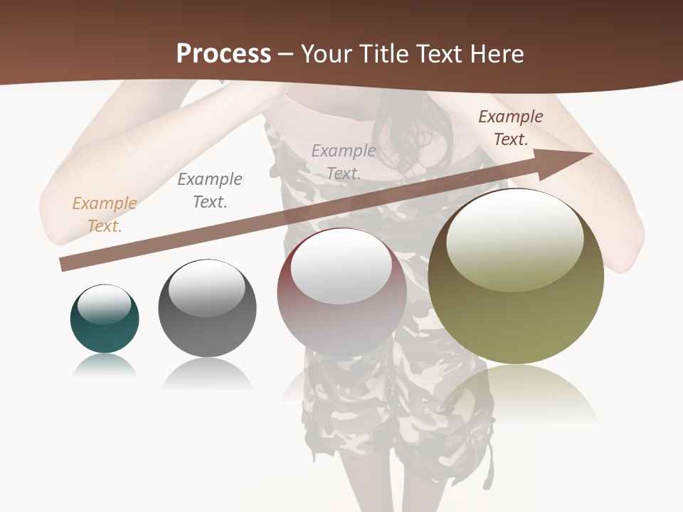 White Hair Body PowerPoint Template