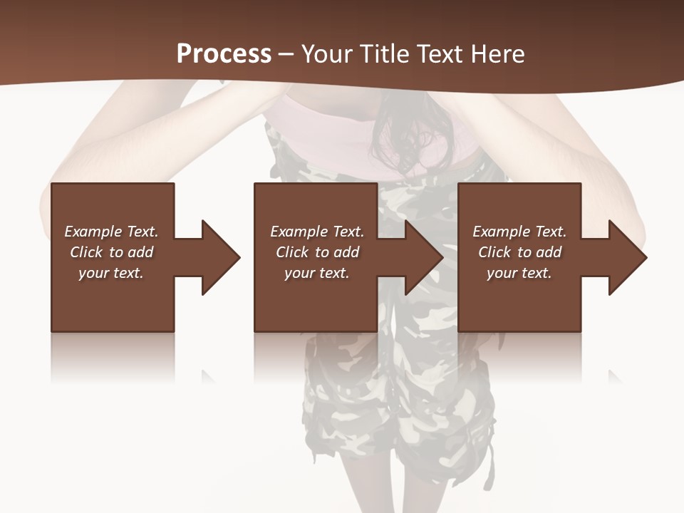 White Hair Body PowerPoint Template