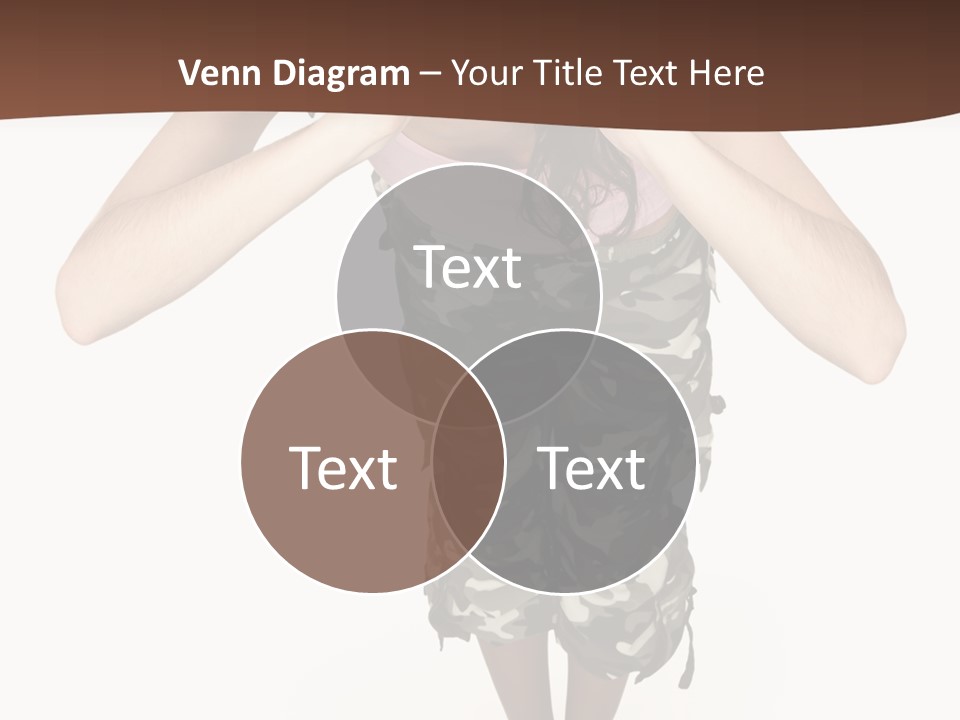 White Hair Body PowerPoint Template