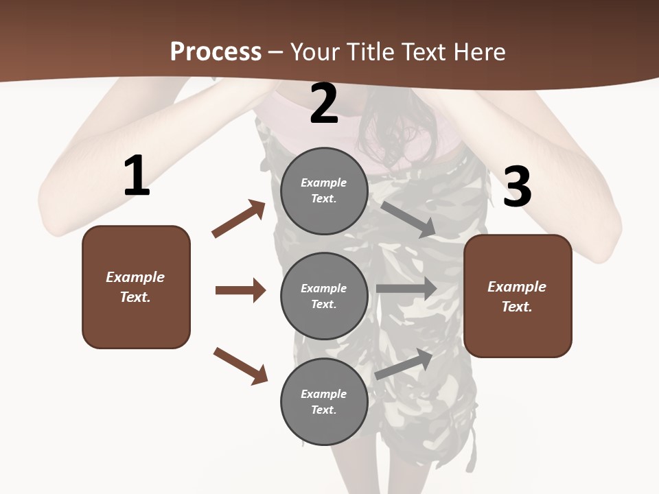 White Hair Body PowerPoint Template