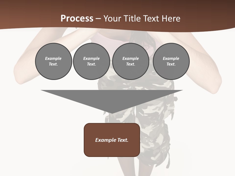 White Hair Body PowerPoint Template