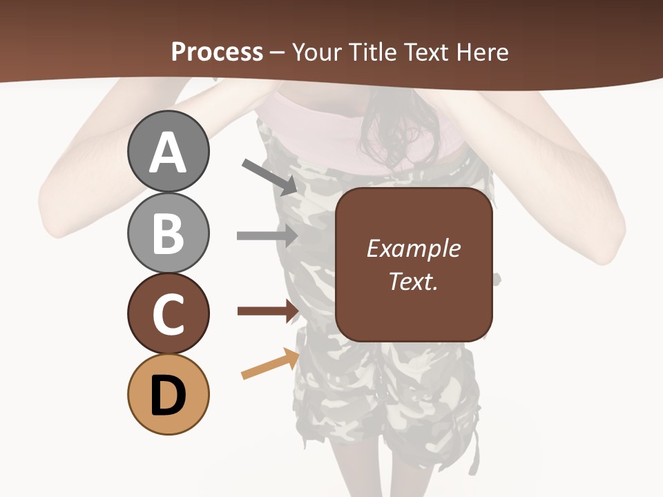 White Hair Body PowerPoint Template