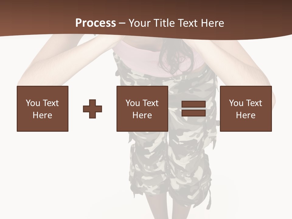 White Hair Body PowerPoint Template