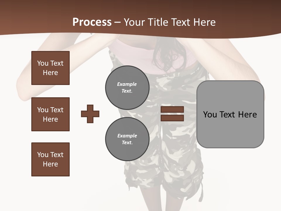 White Hair Body PowerPoint Template