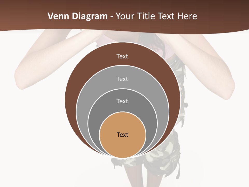 White Hair Body PowerPoint Template