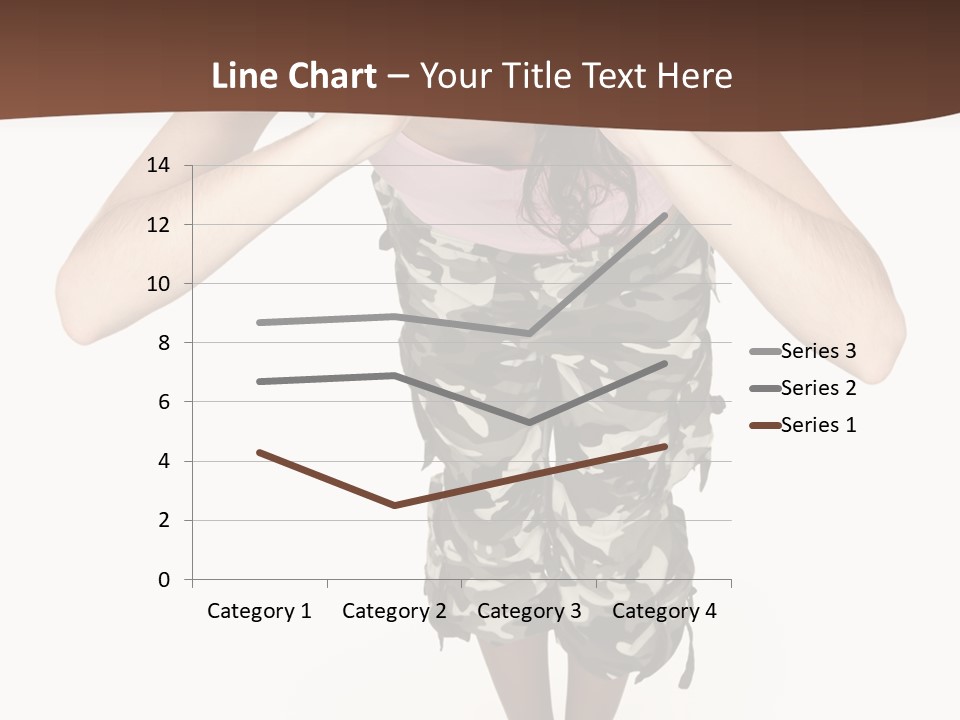 White Hair Body PowerPoint Template