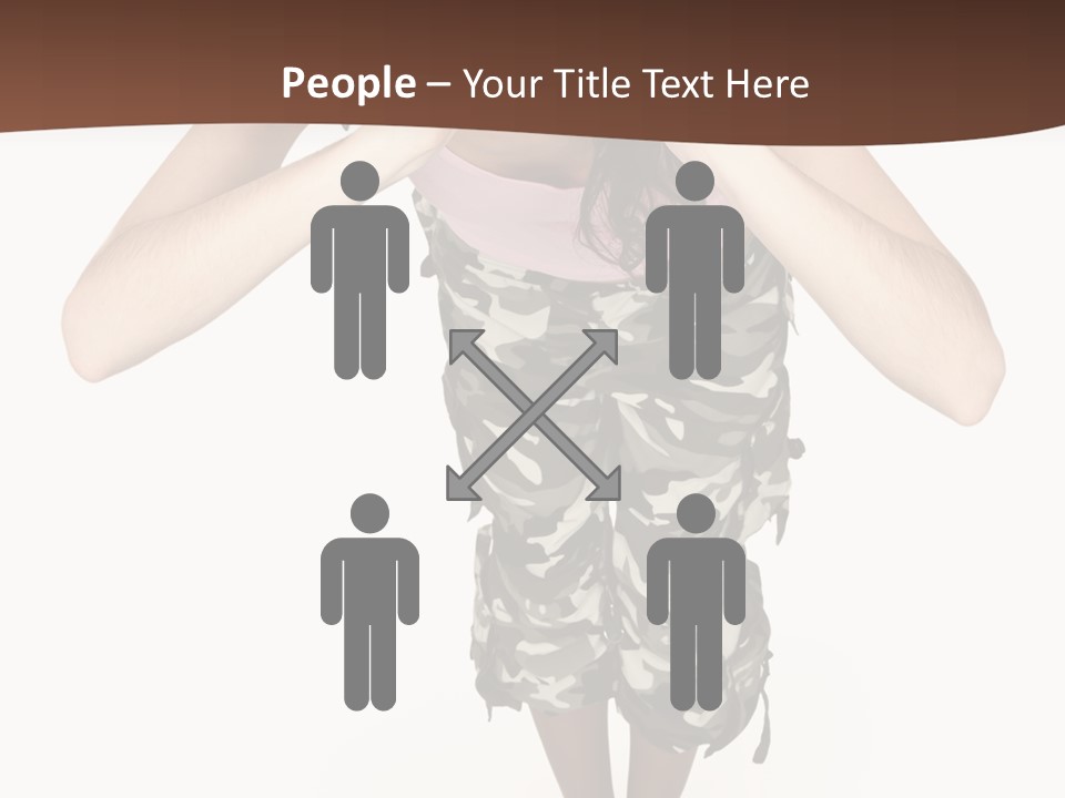 White Hair Body PowerPoint Template