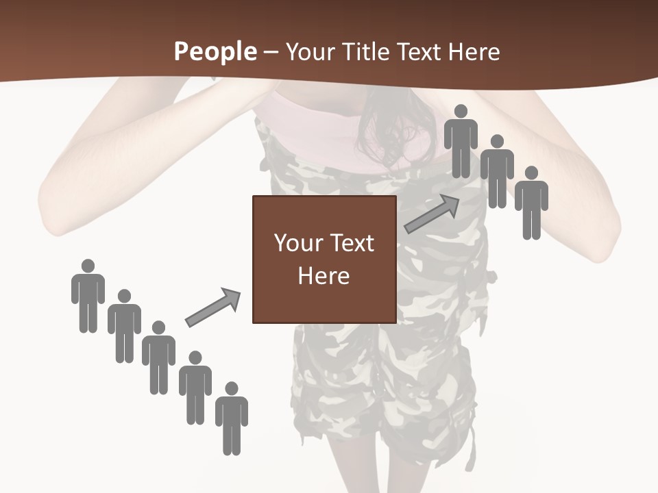 White Hair Body PowerPoint Template