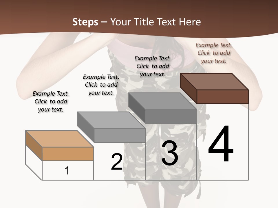 White Hair Body PowerPoint Template