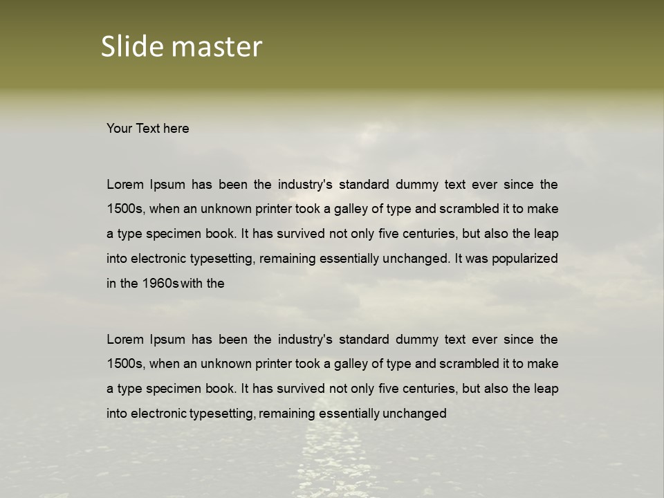 Nature Dark Empty PowerPoint Template