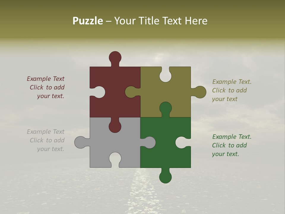 Nature Dark Empty PowerPoint Template