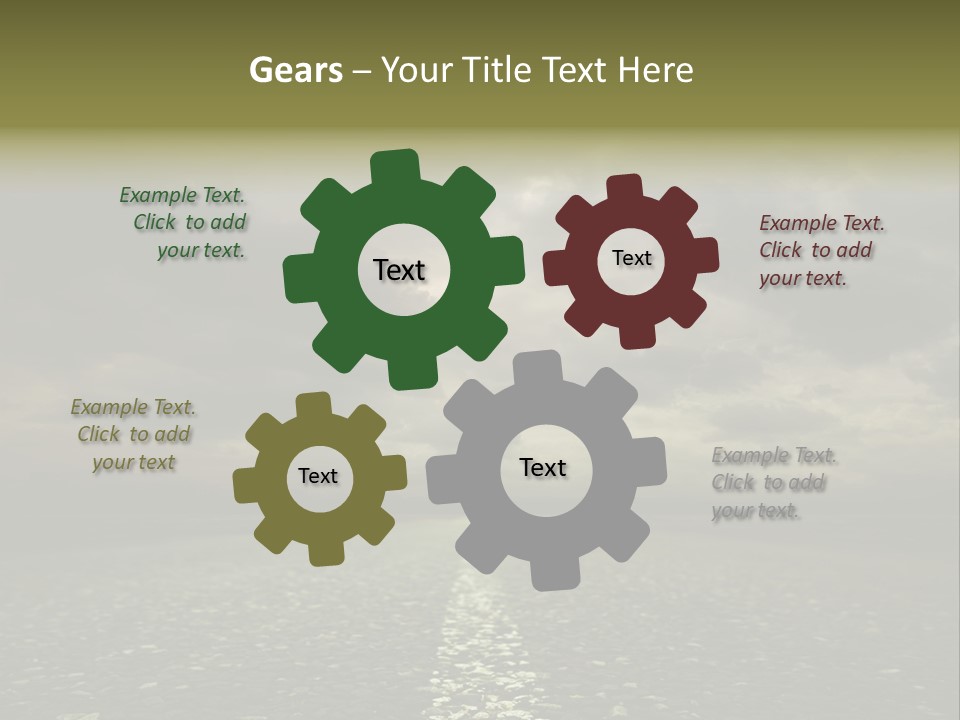 Nature Dark Empty PowerPoint Template