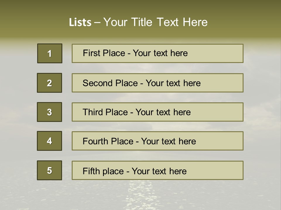 Nature Dark Empty PowerPoint Template