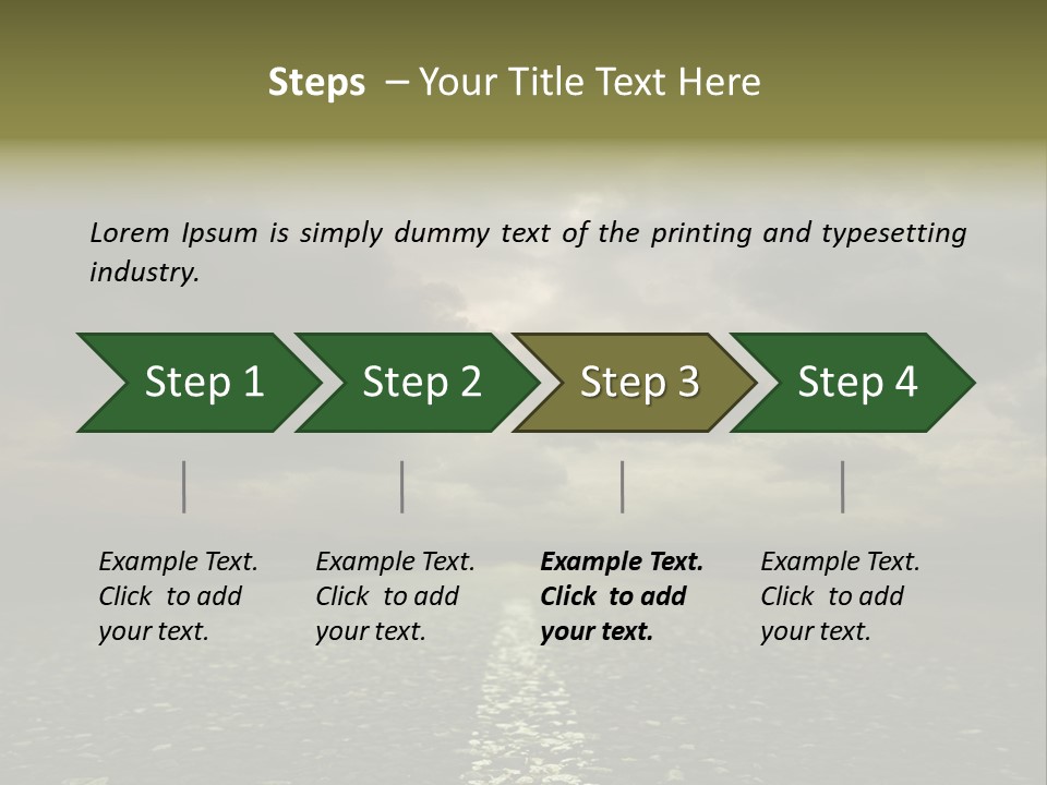 Nature Dark Empty PowerPoint Template