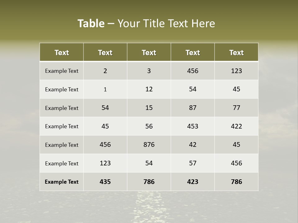 Nature Dark Empty PowerPoint Template
