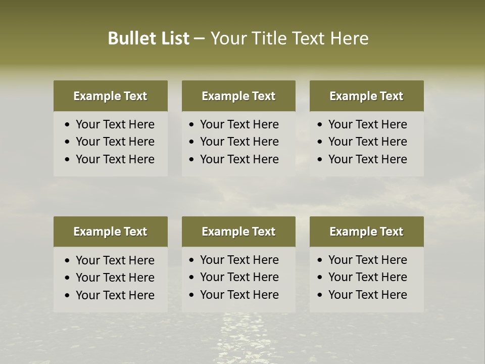 Nature Dark Empty PowerPoint Template