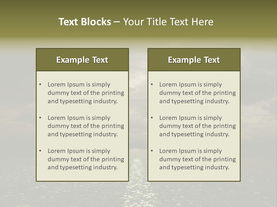 Nature Dark Empty PowerPoint Template