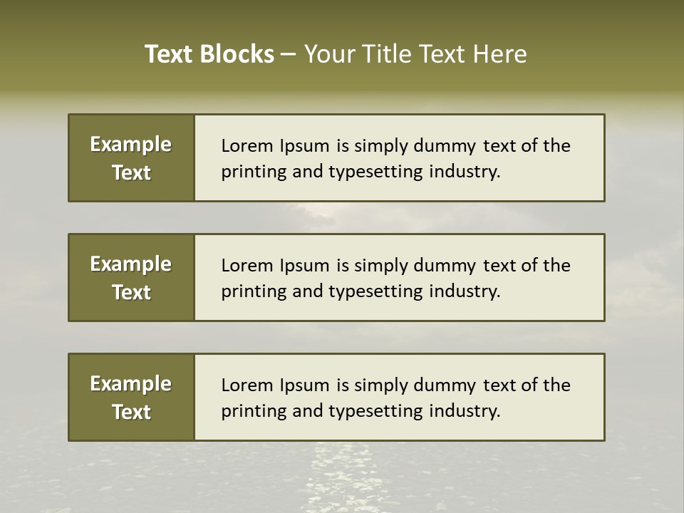 Nature Dark Empty PowerPoint Template