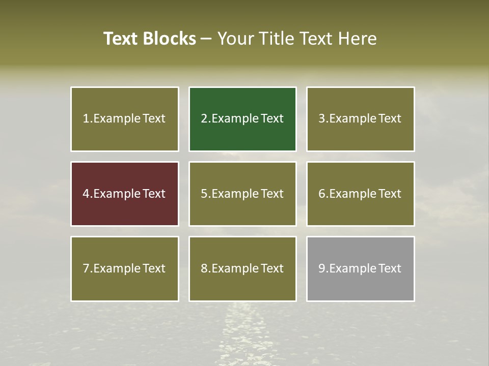 Nature Dark Empty PowerPoint Template