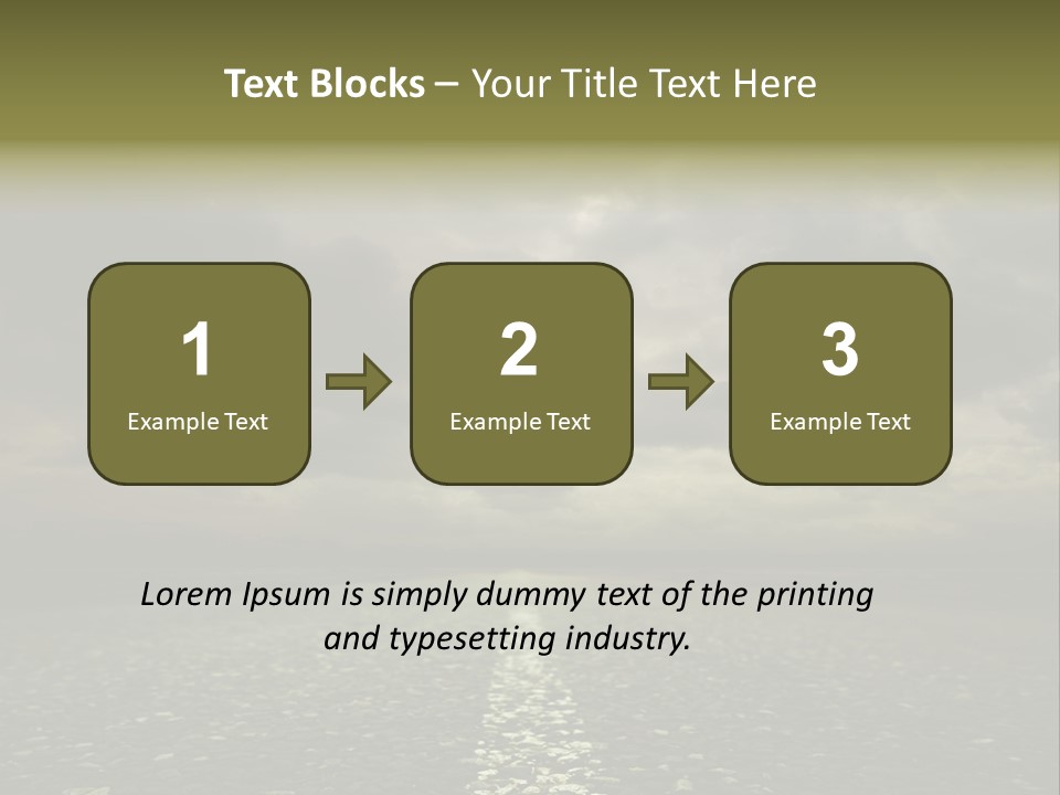 Nature Dark Empty PowerPoint Template