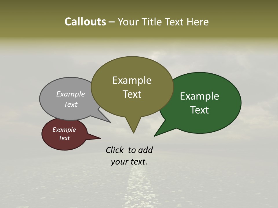 Nature Dark Empty PowerPoint Template