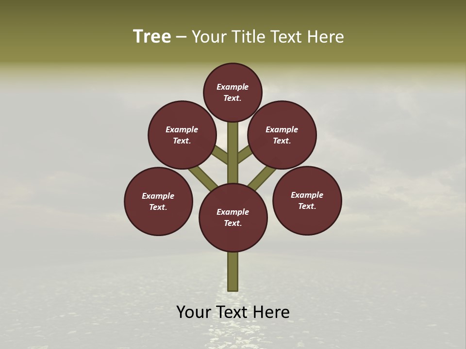 Nature Dark Empty PowerPoint Template