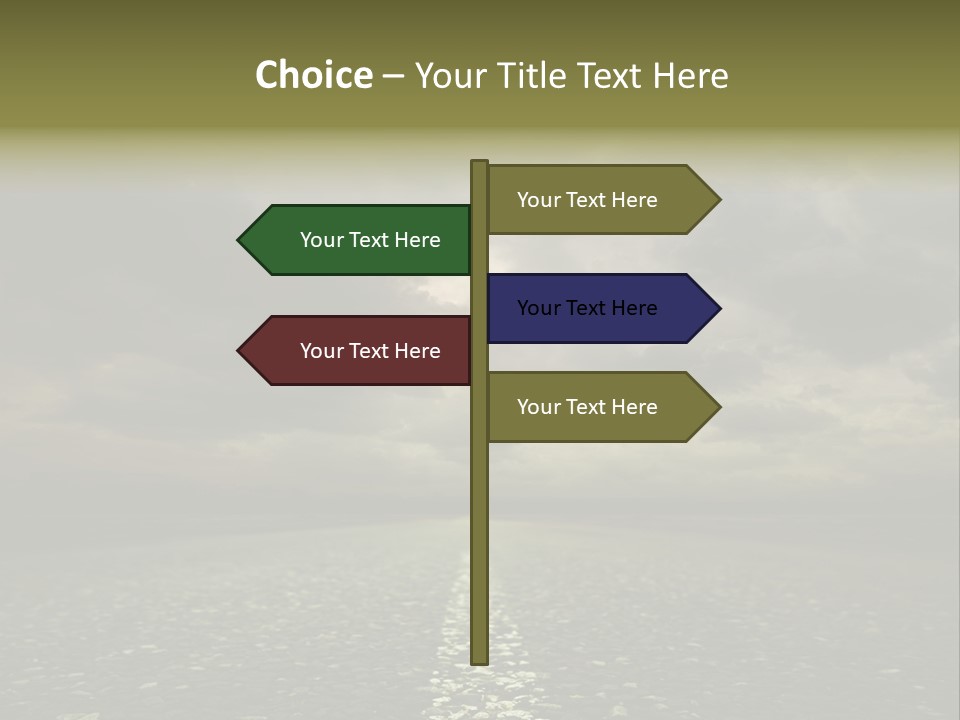 Nature Dark Empty PowerPoint Template