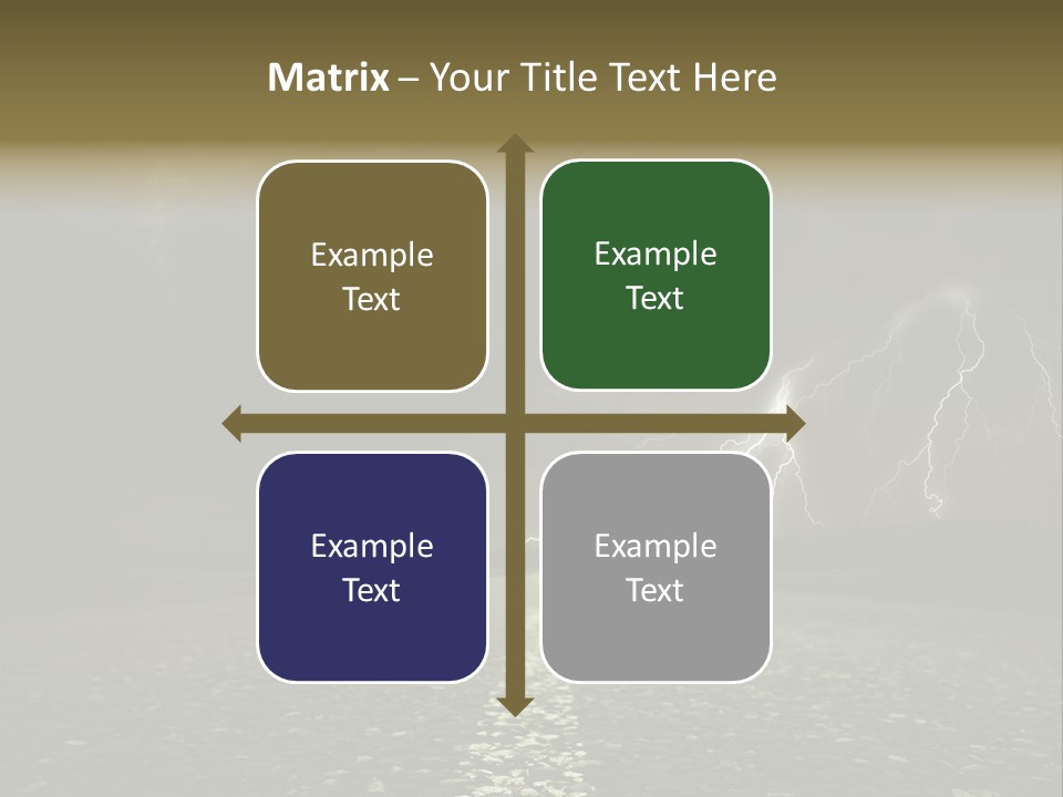 Trees Contrast Verticle PowerPoint Template