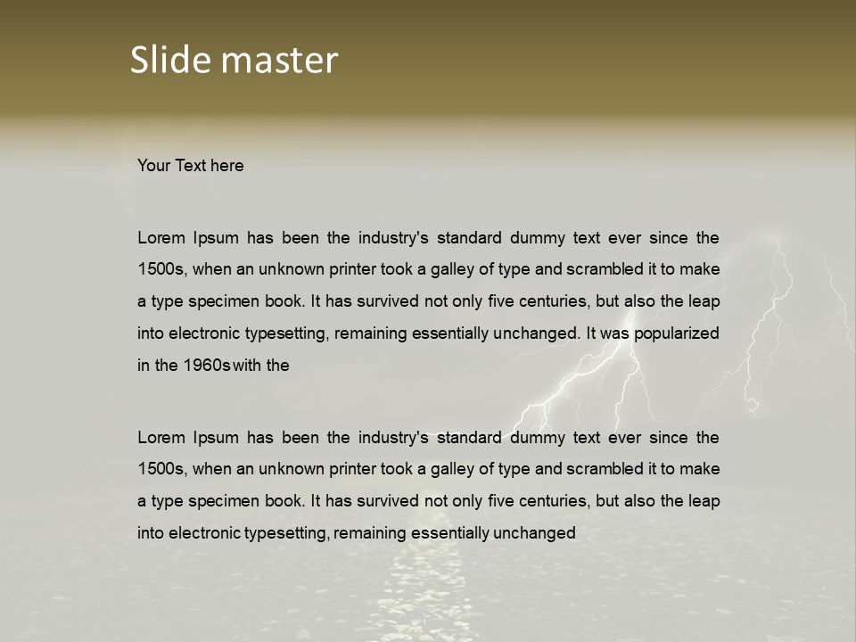 Trees Contrast Verticle PowerPoint Template